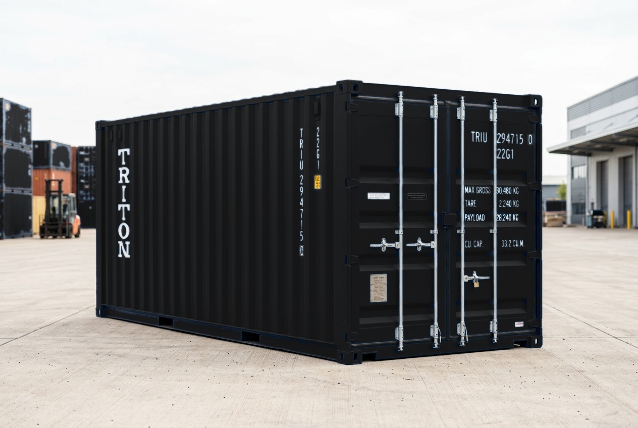20ft New Container - Custom Black