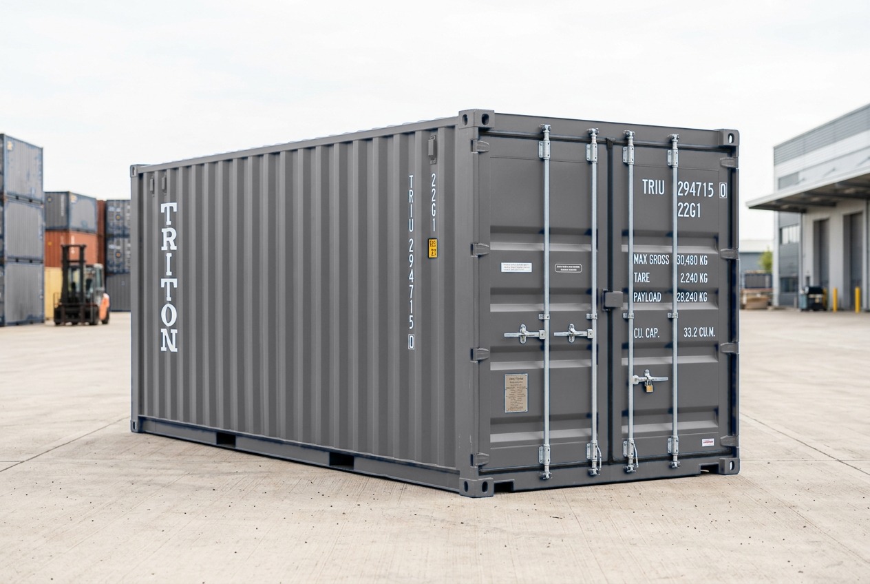 20ft New Container - Custom White
