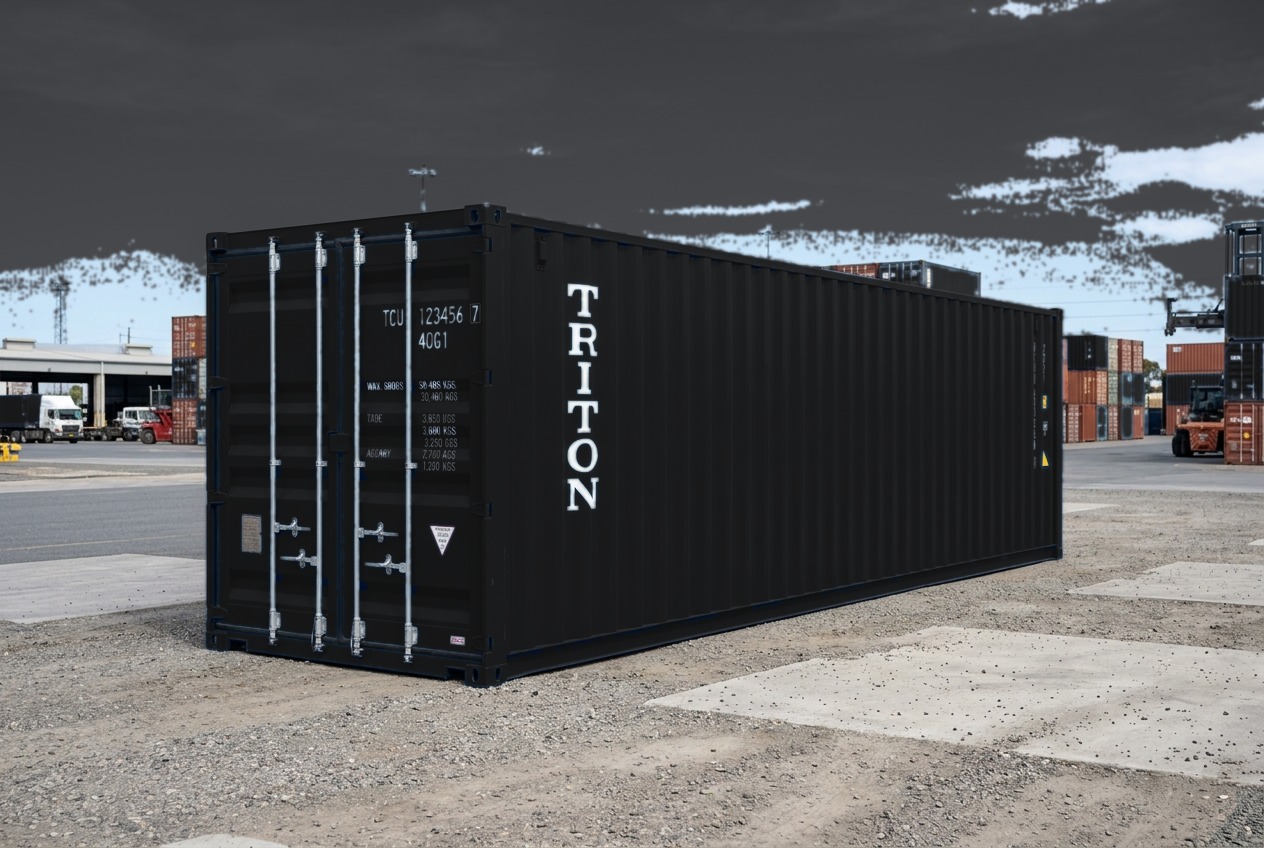 40ft HC New Container - Custom Black