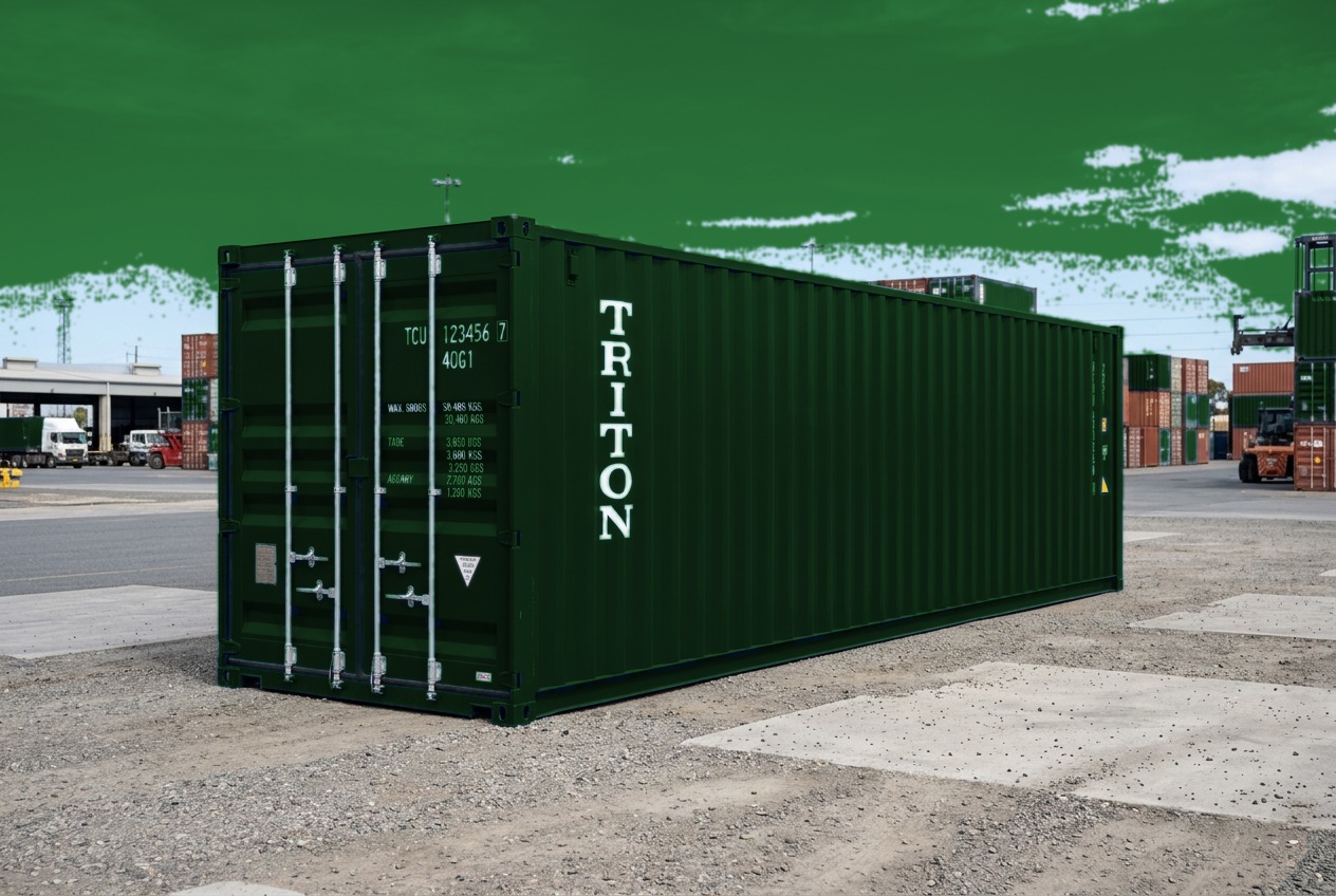 45ft HC New Container - Forest Green