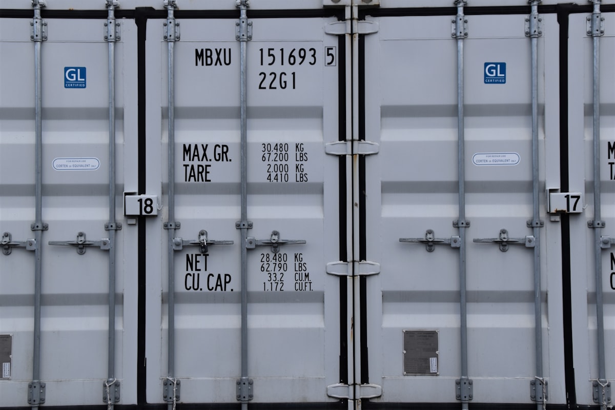 Pristine new 40ft high cube shipping container